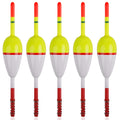 SILANON Wood Slip Bobbers Fishing Floats and Bobbers Spring Oval Stick Slip Floats for Crappie Catfish Trout Panfish Walleyes Fishing 5/10pcs