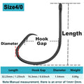9KM Inline Circle Hook Offset Fishing Hook Saltwater Catfish Hook 25~100Pcs For Rigging Live and Chunk Baits Lure Fishing