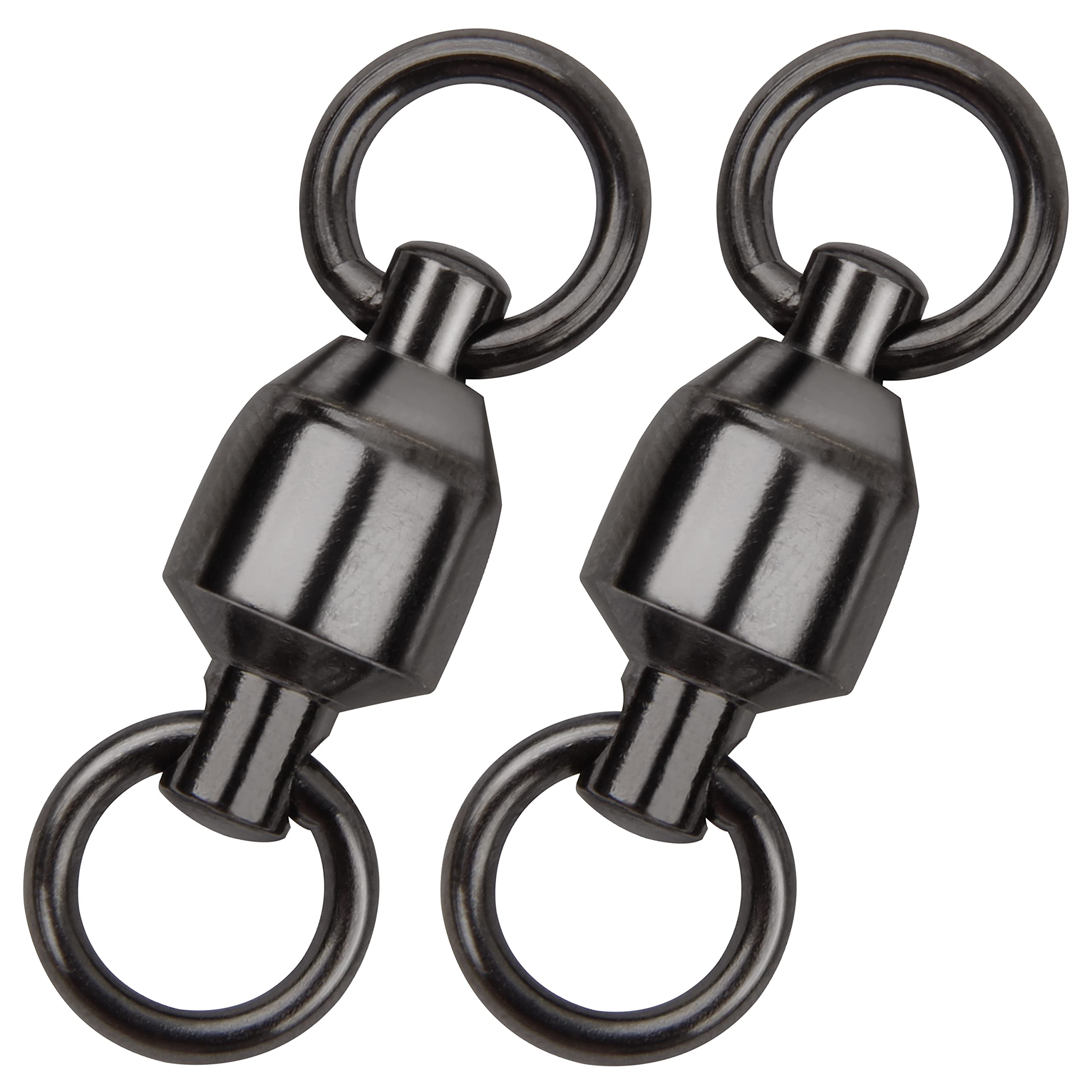 SILANON Ball Bearing Swivels Fishing Saltwater20pcs Barrel Swivels Fishing Tackle Freshwater Fishing Swivels Connector Stainless Steel Solid Welded Rings Big Game Fishing Accessories(0#)