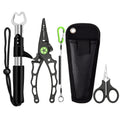 Aluminum Fishing Pliers 5 Pcs Fishing Tool Kit Upgraded Muti-Function Hook Remover and Fish Scissors Fishing Gear Ice Fishing Gift for Men
