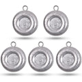 Disc Sinkers Fishing Weights Coin Fishing Sinker Weights Saltwater Surf Fishing Weights Catfishing Gear Tackle for Drifting Trolling Bottom Fishing Saltwater 1oz 2oz 3oz 4oz 5oz 6oz 8oz (3oz 5pcs)
