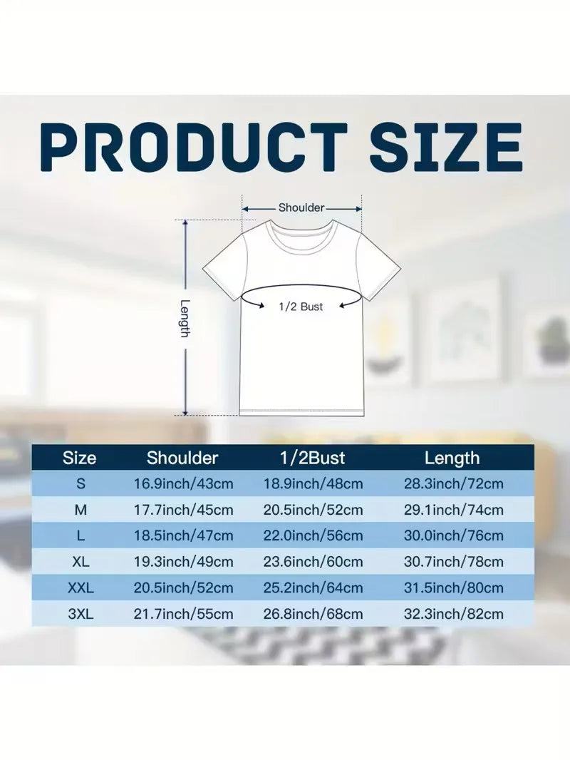 Men's Fishing Pattern T-Shirt Summer Casual Round Neck Short Sleeve Outdoor Tee Summer Casual Men's Fishing Pattern T-Shirt