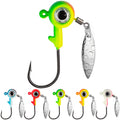 THKFISH Jig Heads Crappie Jigs Fishing Hooks Jig Heads for Fishing Crappie Lures Fishing Jigs for Freshwater 20pcs 1/6oz