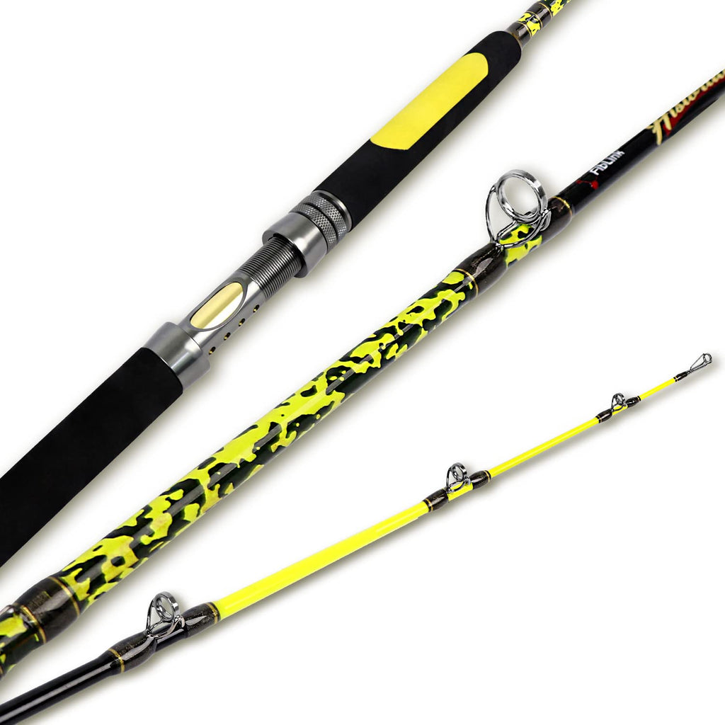 Fiblink Catfish Fishing Rod 1 Piece Cat Catfish Rod Portable Travel Heavy Cat Catfishing Fishing Pole 66"