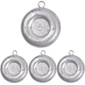 Disc Sinkers Fishing Weights Coin Sinkers Saltwater Surf Fishing Weights Bottom Fishing Drifting Trolling Catfishing Fishing Sinkers Weights Saltwater Tackle 1oz 2oz 3oz 4oz 5oz 6oz 8oz