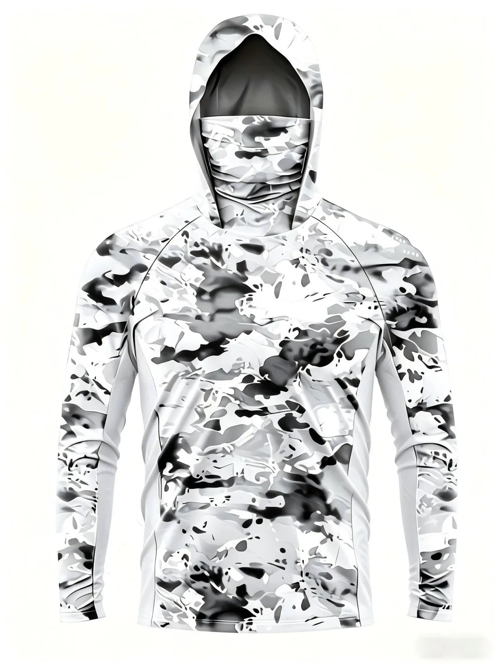 New men's summer minimalist striped printed soft breathable fishing suit long sleeved T-shirt outdoor casual holiday top