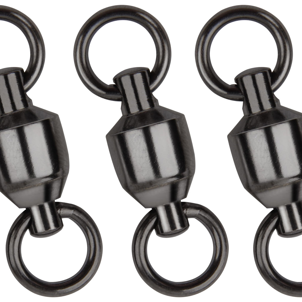Ball Bearing Swivels Fishing Barrel Swivel 20pcs Swivels Fishing Tackle High Strength Fishing Swivels Stainless Steel Solid Welded Ring Fishing Leader Lures Connectors for Salwater Freshwate Fishing