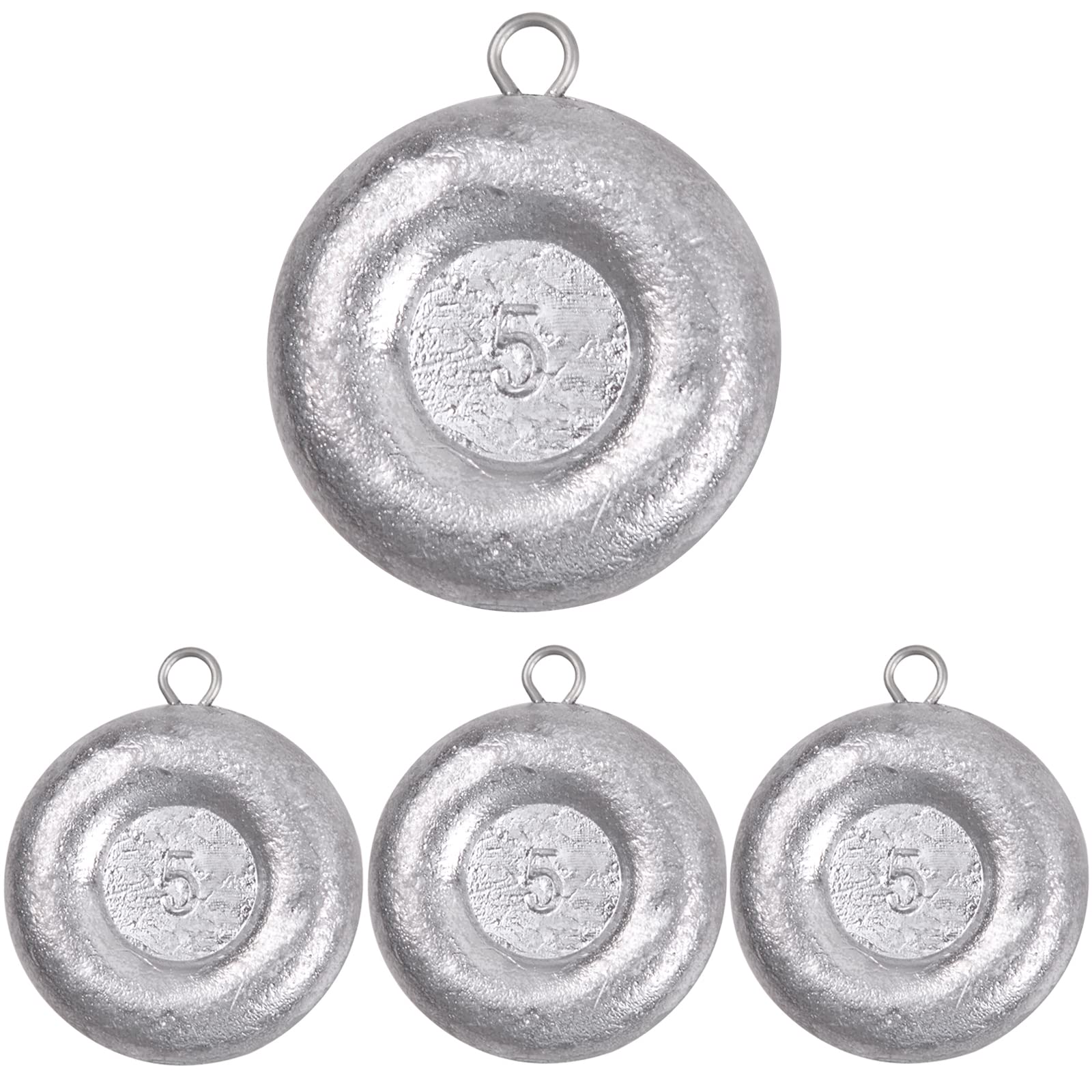 Disc Sinkers Fishing Weights Coin Sinkers Saltwater Surf Fishing Weights Bottom Fishing Drifting Trolling Catfishing Fishing Sinkers Weights Saltwater Tackle 1oz 2oz 3oz 4oz 5oz 6oz 8oz