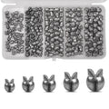 Split Shot Fishing Weights Sinker Kit 180/210pcs Removable Split Shot Weight Sinker Fishing Egg Weight Fishing Line Weight Fishing Sinker and Weight Clip On Weights Bass Fishing Freshwater