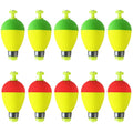 Bombite Fishing Bobbers Floats10 Packs Weighted Bobbers for Fishing Foam Snap-on Fishing Floats Ball Oval Slip Bobbers for Fishing Bluegill Crappie Panfish Bass Trout Oval-Shape 1 in