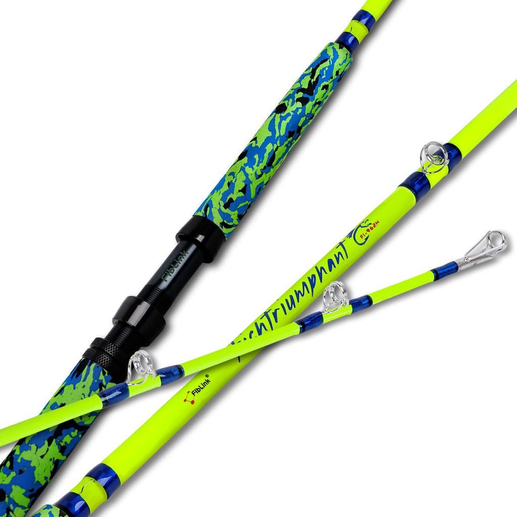 Fiblink Catfish Fishing Rods 1 Piece/2 Piece Catfishing Pole Medium Heavy Catfish Cat Casting Rod (76"/86’/96”) (1pc - 76"MH (10-50lbs))