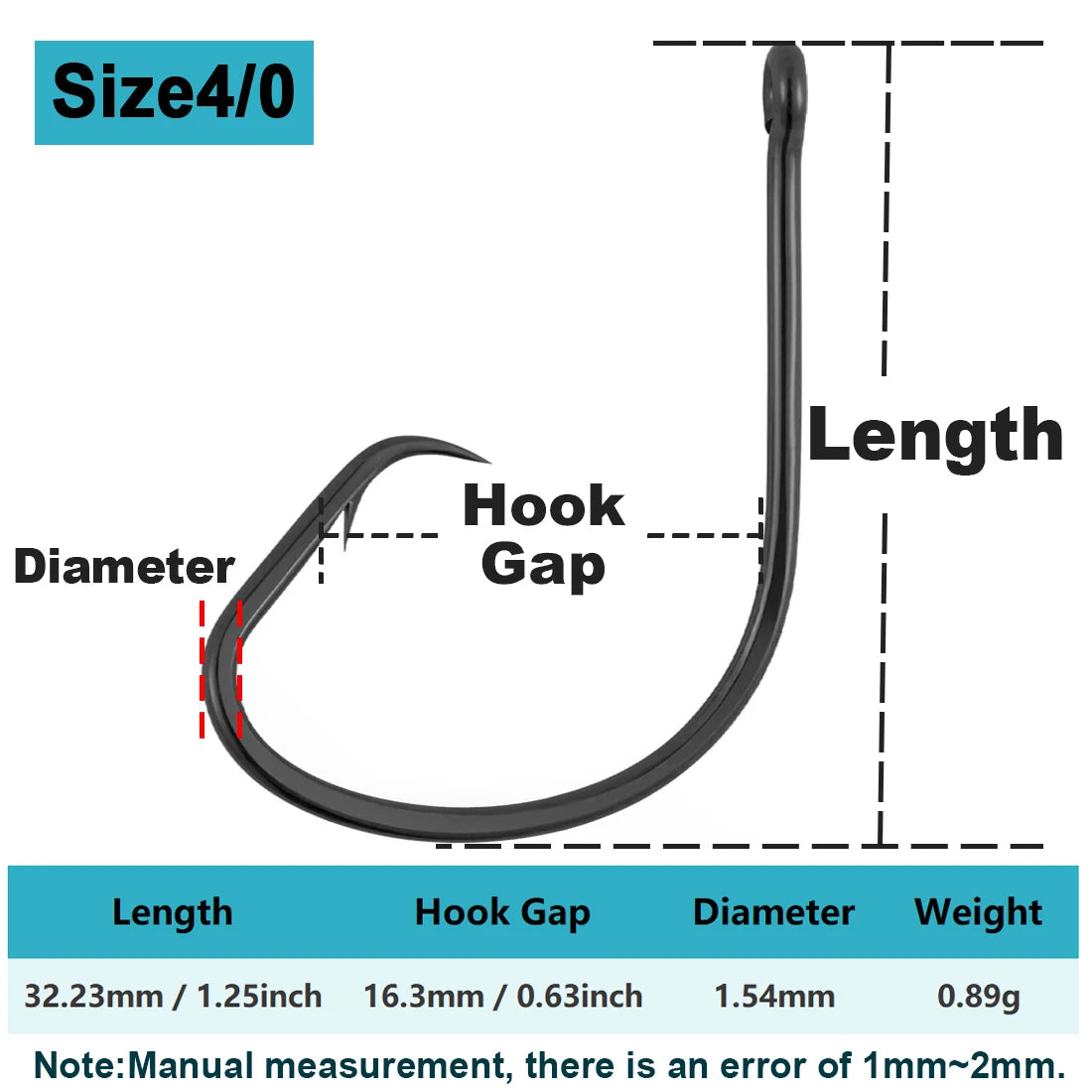 9KM Inline Circle Hook Offset Fishing Hook Saltwater Catfish Hook 25~100Pcs For Rigging Live and Chunk Baits Lure Fishing
